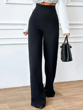 Load image into Gallery viewer, Women's Straight Pants Elegant Baggy Wide Leg Trousers Fashion Versatile Casual Pants Quick Dry Breathable Office Commute Wear
