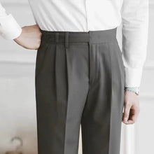 Load image into Gallery viewer, Classic Pleated Business Suit Trousers
