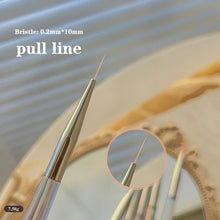 Load image into Gallery viewer, Nail Design Art Pen Aurora Transparent Brush Painting Brush Uv Gel Extension Drawing Carving Pen Diy Manicure Tool Nail Brush
