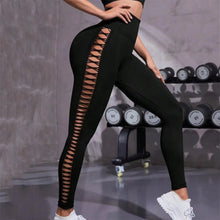 Load image into Gallery viewer, Women's Sporty Tie-Dyed Side-Cut Yoga Pants, Fashionable High-Waisted Hip-Lifting Sports Pants, Seamless Stretch Tight Pants
