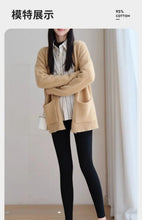 Load image into Gallery viewer, Pure Cotton Leggings Women Autumn Large Size High Waist Tight Nine-point Thickened Small Feet Make Them Look Slim Warm Pants

