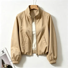 Load image into Gallery viewer, Women's Coat Tops 2026 Spring Autumn New Jacket Fashion Stand Up Collar Short Thin Casual Jacket Tops Assault Outerwear Female

