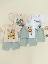 Load image into Gallery viewer, Toddler Dinosaur Birthday Outfit Set
