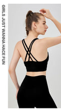 Load image into Gallery viewer, New Summer Sexy Sports Bras Women Fitness Vest Sports Top Cross Back Yoga Bra Running Fitness Breathable Shockproof Yoga Bra
