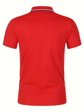 Load image into Gallery viewer, 2025 Hot Sale Men's Summer Casual Breathable Comfortable Polo Shirt Men's Solid Color High Quality Short Sleeve T-Shirt
