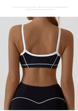 Load image into Gallery viewer, Yoga Sports Bra Color Clashing Shock Absorbing Brassiere Women Full Cup Breathable Gym Tube top Bra Yoga Workout Underwear
