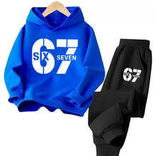 Load image into Gallery viewer, 67 Hoodie Set Big Sale, 2-piece Set Suitable for Children Aged 4 To 13, Discounted Cartoon Printed Cotton Sportswear
