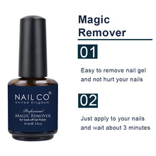 Load image into Gallery viewer, NAILCO 15ml Magic Remover Nail Gel Polish Remover UV Gel Polish Fast Remove Semi Permanent Varnish Polish Cancel Glue Gel Polish
