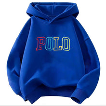 Load image into Gallery viewer, Children Hooded Kids Hoodie Colorful Gradient POLO Letter Print Long Sleeve Pullover Sweatshirt Boy Girl Casual Autumn Outerwear
