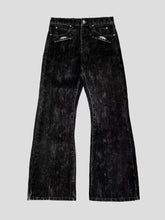 Load image into Gallery viewer, Mens Ins Style Jeans Fashion New American Vintage Flocked Flared Denim Pants Harajuku Unisex Loose Fit High Street Streetwear
