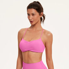Load image into Gallery viewer, Sports Bras for Women Strappy Bras Open Back Shockproof Quick-Drying Yoga Bra Padded Gym Crop Tops Workout Fitness Bra Women
