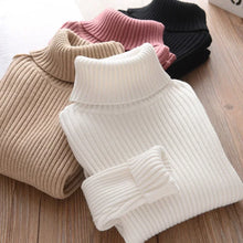 Load image into Gallery viewer, New Sweater Kids Sweaters Autumn Girls Turtleneck Sweaters 1-9Yrs Baby Boys Pullover Winter Knitted Bottoming Boys Sweaters
