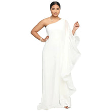 Load image into Gallery viewer, Women One Shoulder Jumpsuit Ruffle Long Sleeve Elegant Solid Aysmmetric Fashion Autumn Rompers Casual Party Club Jumpsuits 2024
