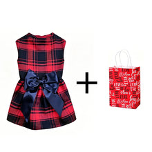 Load image into Gallery viewer, Pet Dog Clothes Plaid Shirt Suit Tie Gown Spring Summer Puppy Coat Teddy Bear Pomeranian Vest Small-Medium Dog Cat Pet Costume
