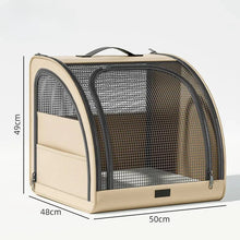 Load image into Gallery viewer, Pet Car Portable Dog Kennel Foldable Scratch Resistant Breathable Cat Bag for Outdoor Use Pet Cat Backpack Carrier
