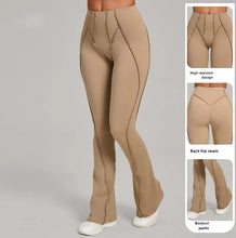 Load image into Gallery viewer, Gym Workout Women's Wide-Leg Tight-Fitting Hip-Lifting Yoga Flared Pants Dance High-Waist Flared Casual Outdoors Sports Trousers
