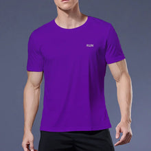 Load image into Gallery viewer, Men's Fitness Gym T Shirts 2020 Shirt Homme Running Men Designer Quick Dry T-Shirts Running Slim Fit Tops Tees Sport Muscle Tee
