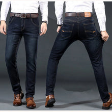 Load image into Gallery viewer, 2025 Men's Jeans Casual Stretch Classic Blue Black Denim Pants Men's Texture Jeans Versatile Item Interprets Denim Fashion offic
