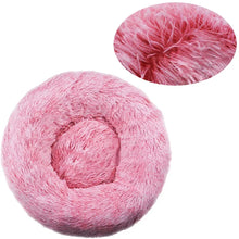 Load image into Gallery viewer, 40-90cm 6 Sizes Round Pet Bed for Large Dog Bed Super Soft Cat Bed Plush Dog House for Medium Dog House Winter Warm Sleeping
