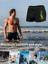 Load image into Gallery viewer, Swimming Trunks with Fashion Prints Men Quick Dry Beach Boxer Shorts with Drawstring Boy Swimwear Underpants
