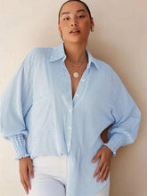 Load image into Gallery viewer, Striped Pocket Casual Shirt Women
