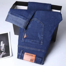Load image into Gallery viewer, Classic Straight Stretch Denim Jeans
