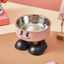 Load image into Gallery viewer, Smiling Face High-Leg Steel Bowl
