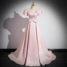 Load image into Gallery viewer, Elegant Party Evening Dress for Women 2026 New Pink French Satin Fashion Chorus Adult Ceremony Fashion Show Banquet Dress
