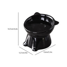 Load image into Gallery viewer, Cat Bowl Pet Accessories Ceramic Diagonal High Feet Cute Protection Cervical Spine Dog Bowl Drink Water Bowl Pet Supplies
