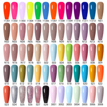 Load image into Gallery viewer, NAILCO 333 Colors Gel Nail Polish Semi Permanent Varnishes Nails Art Design Hybrid Soak Off Top Base Coat UV Gel Manicure 15ml
