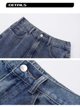 Load image into Gallery viewer, 2026 New Korean Men's Casual Long Jeans Classic Man Straight Denim Wide-leg Pants Solid Color Light Blue Grey Black
