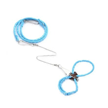 Load image into Gallery viewer, Pet Adjustable Soft Harness Bell Leash Set Mouse Hamster Ferrets Rat Pet Pig Leash Hamster Harness Rope Anti-bite Pet Walking
