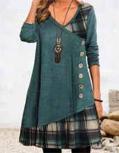 Load image into Gallery viewer, Elegant Button Detail Loose Dress
