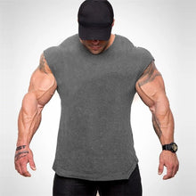 Load image into Gallery viewer, Mens Tank Tops Shirt Gym Tank Top Fitness Clothing Vest Sleeveless Cotton Man Canotte Bodybuilding Ropa Hombre Man Clothes Wear
