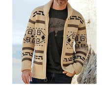 Load image into Gallery viewer, Winter Men's Cardigan Sweaters Fashion Male Knitted Sweater Thermal Warm Coats Casual Man Cashmer Lapel Knitted Jackets Clothing

