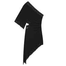 Load image into Gallery viewer, Women's Lace Dress Elegant Female Party Dresses Summer Casual Woman Backless Short Dress Vintage Vestidos Black Evening Dresses
