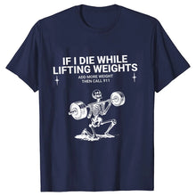 Load image into Gallery viewer, Gym Workout T-shirts for Men Clothing Funny Weightlifting Tshirts Short Sleeve Tops Clothes Fitness Exercise Tee Shirts Homme
