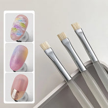 Load image into Gallery viewer, Nail Art Texture Brush French Tip Styling Nail Brush Light Phototherapy Brush Plastic Manicure Painting Tool Nail Polish Pen
