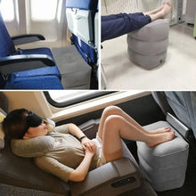 Load image into Gallery viewer, Kids Flight Sleeping Footrest Pillow Resting Pillow On Airplane Car Bus Pillow Inflatable Travel Foot Rest Pillow Foot Pad

