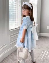 Load image into Gallery viewer, Embroidered Bow Princess Girls Dress
