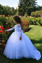 Load image into Gallery viewer, Lace Ball Gown Flower Dress
