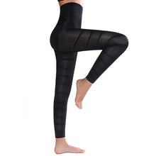 Load image into Gallery viewer, High Waist Leggings Women Sculpting Firm Control Leg Tummy Flat Skinny Slimming Tights Thigh Slimmer Footless Pants Stretchy
