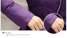 Load image into Gallery viewer, 2023 New Fashion Winter Coats Women Warm Outerwea Cotton Padded Jackets Womens Clothing Belt Zipper Parkas Femme A-word Jacket
