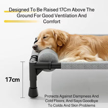 Load image into Gallery viewer, Pet Furniture Mesh Elevated Dog Beds Breathable Removable Raised Dog Bed With Soft Pillow Outdoor Dog Cat Bed Patio Sunbathing
