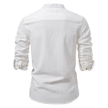 Load image into Gallery viewer, Solid Cotton Half Button Shirt
