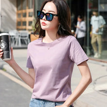 Load image into Gallery viewer, MRMT 2026 Brand New Women's Casual T-shirt White Pure Cotton Quality Short Sleeve Loose Women Fashion Tops Women T shirts Tees
