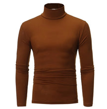 Load image into Gallery viewer, Men's Turtleneck Sweater Warm Soft Knit Pullover Fashion Versatile Long Sleeve Top for Autumn Winter
