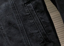Load image into Gallery viewer, Black Y2K Denim Jacket
