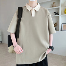 Load image into Gallery viewer, Oversized Contrast Summer Polo Shirt
