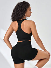 Load image into Gallery viewer, Women Yoga Set Bra Shorts Set Seamless Fitness Tracksuit Gym Running Shorts Sports Set Workout Shockproof Vest Outfit
